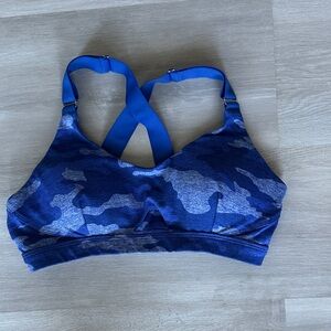 Bombshell Sportswear Blue Camo Sports Bra
